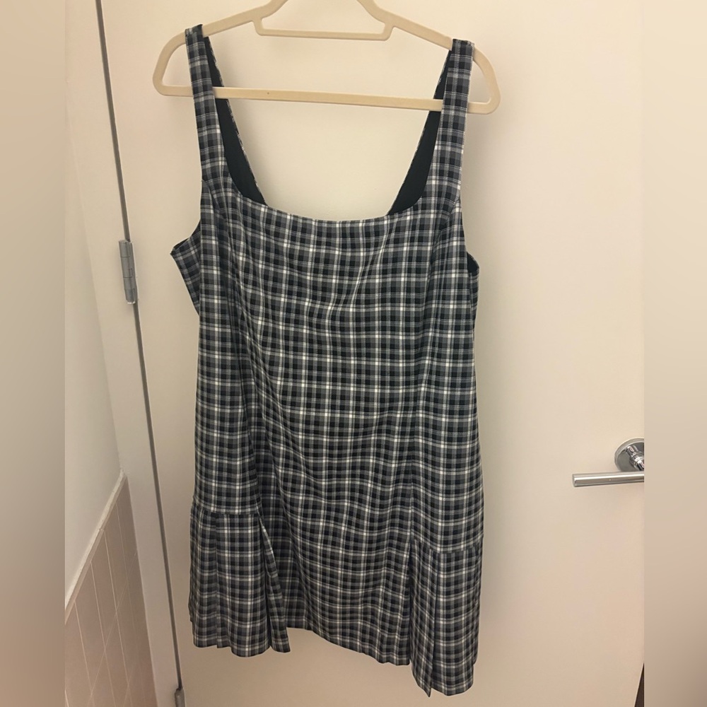 Gap Square Neck Pleated Mini Dress
